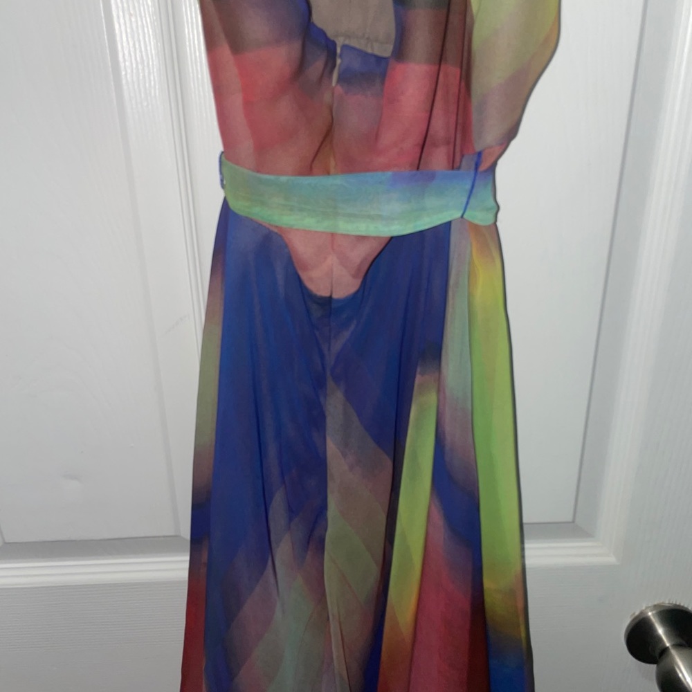 Suzi chin for MAGGY boutique  8 rainbow  dress